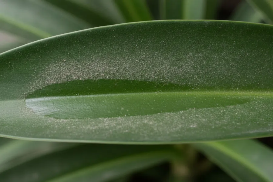 Dust on the foliage