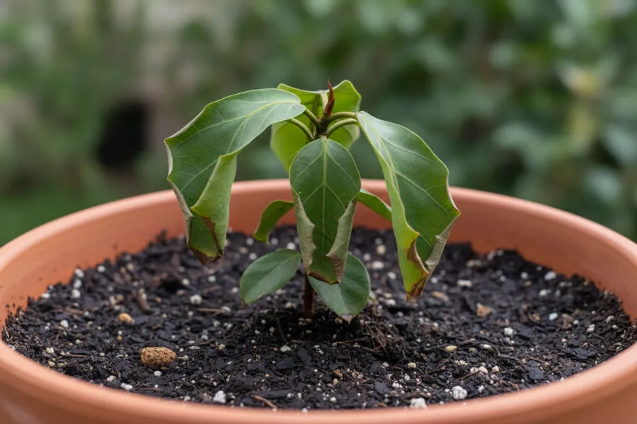 Repotting shock
