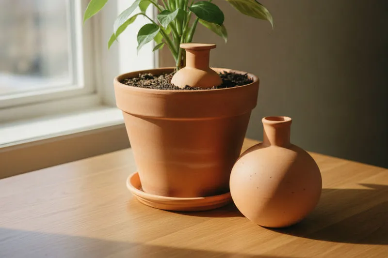L'oya, le pot en terre cuite qui arrose vos plantes à votre place